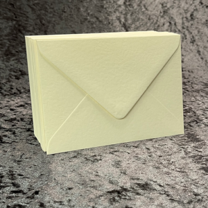 50 x Embossed Ivory Gummed Envelopes C6 115mm x 162mm
